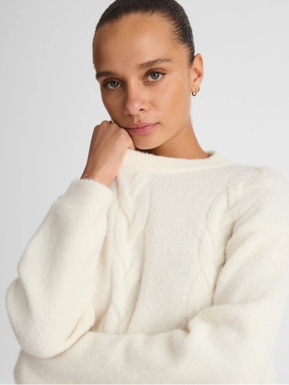 NWT Madewell Cloud-soft Drop Shoulder Sweater - Cream